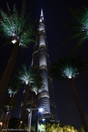 Burj Khalifa From Under The Palms